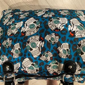 Betsey Johnson Sugar Skull Cheetah Weekender.